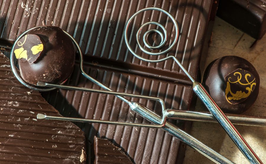 Tools,For,Making,Chocolates.,Chocolate,Bar.,Small,Craft,Workshop,For